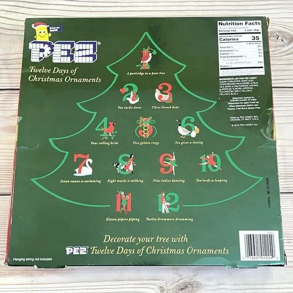PEZ Twelve Days of Christmas Ornaments - 12 Candy Dispensers - Unused - NO CANDY - Picture 3 of 11